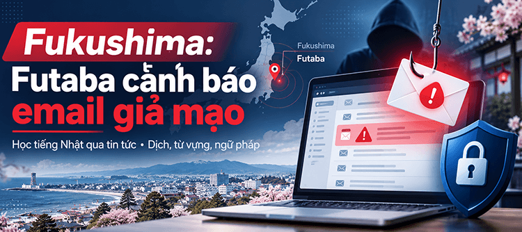 Fukushima: Thị trấn Futaba liên tiếp xuất hiện email giả mạo sau vụ truy cập trái phép